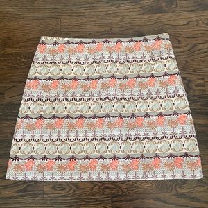 Loft geometric paisley summer skirt